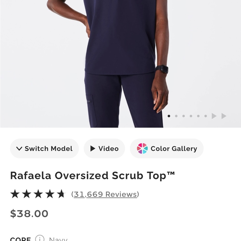 3 SETS two navy one back medium five scrubs!